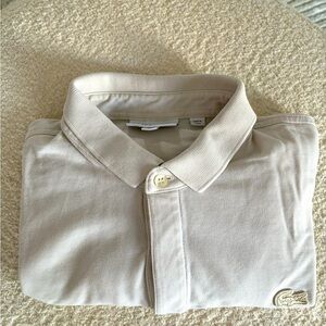 Beautiful Lacoste polo shirt. Beige color. Size L.